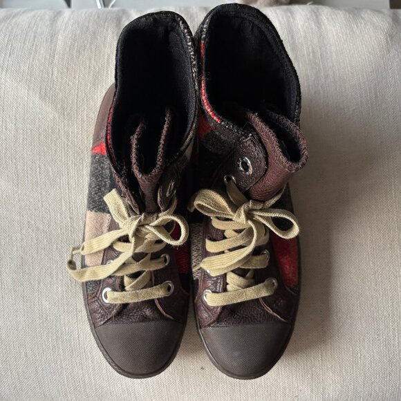 Converse x Woolrich Lumberjack Plaid Boots - MEN 6.5 - Picture 6 of 11